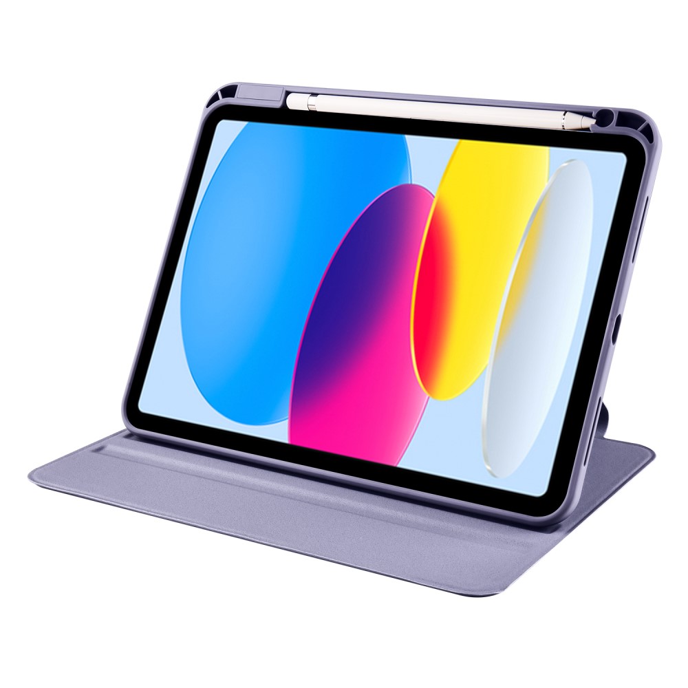  iPad Air 13 2026-2024 Fodral Hybrid Rotation Pennhållare Lila