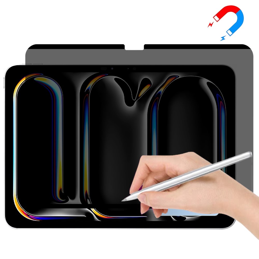  iPad Pro 11 2025/2024 Skärmskydd Magnetiskt Privacy