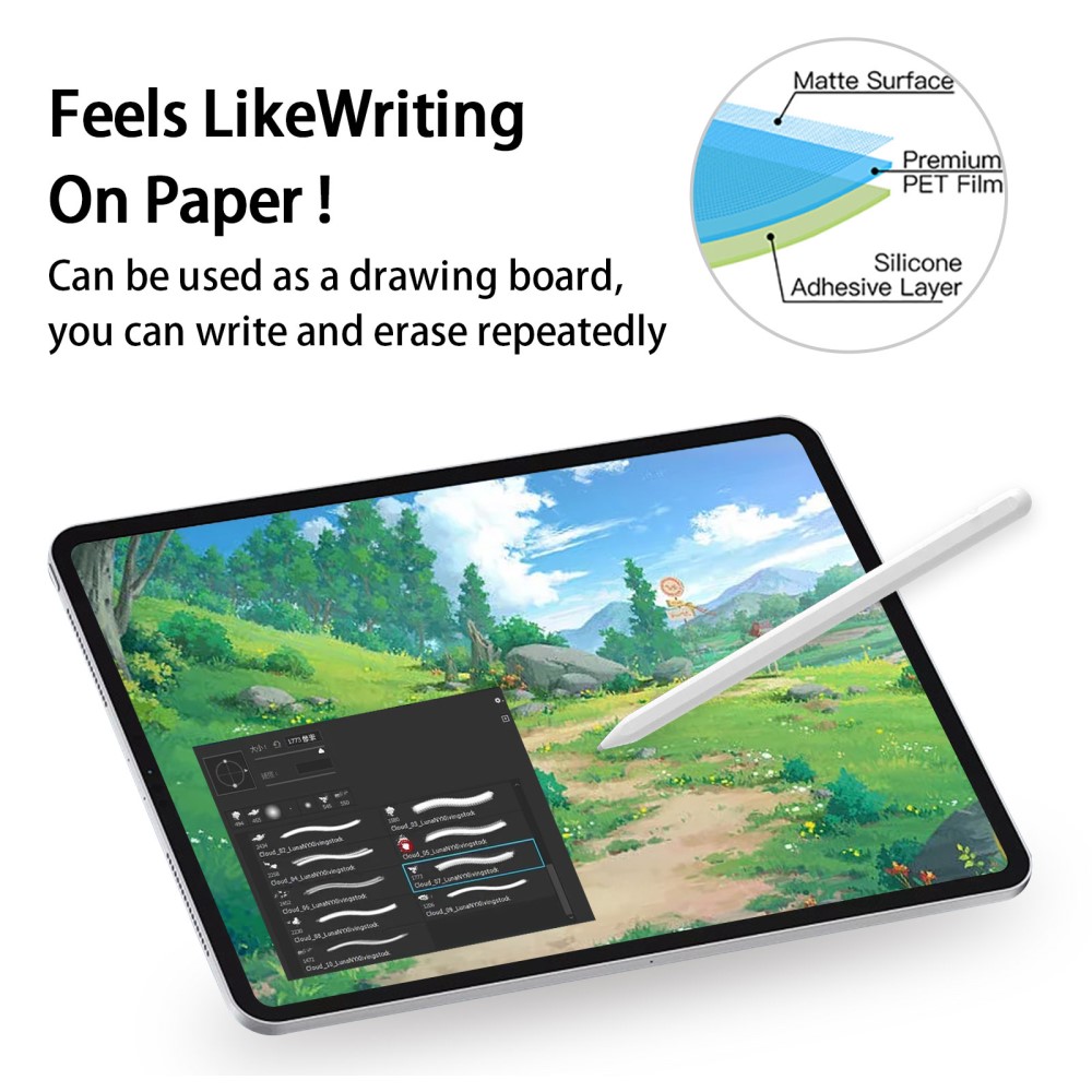  iPad Pro 11 2025/2024 Skärmskydd Magnetiskt Privacy