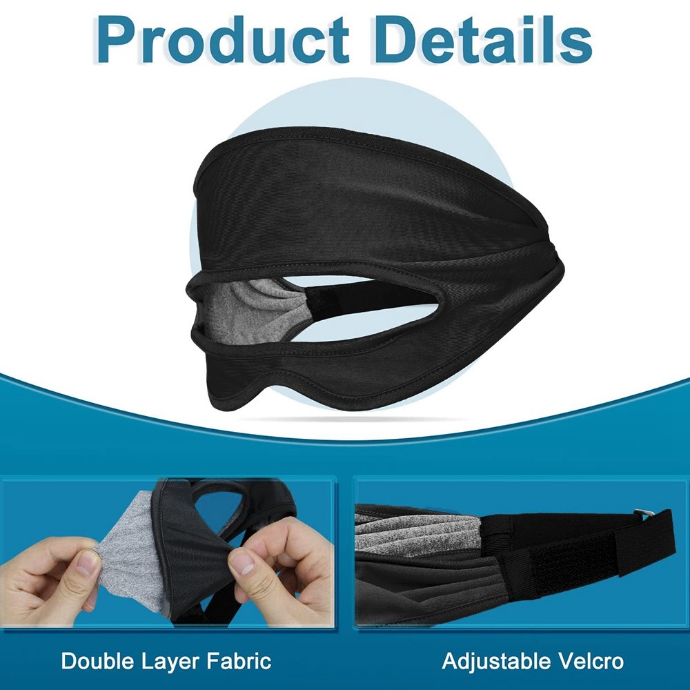  VR Ansiktsmask / Svettband Justerbart Svart