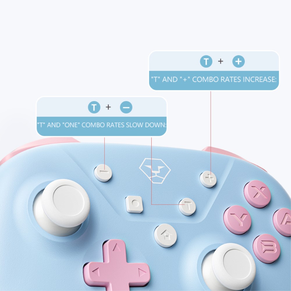 AOLION AOLION Trådlös Handkontroll För Switch/PC/iOS/Android Vit