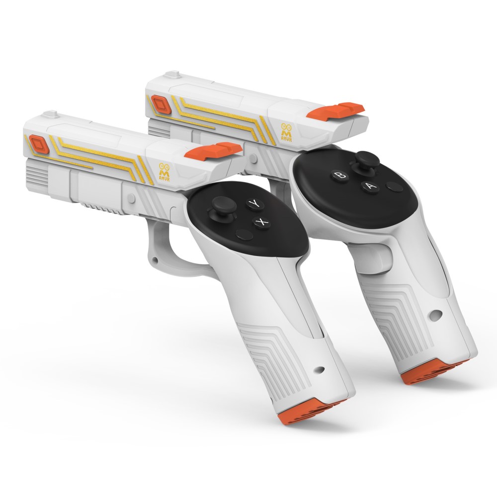 AMVR AMVR Gaming Pistolgrepp För Meta Quest 3/3S Vit