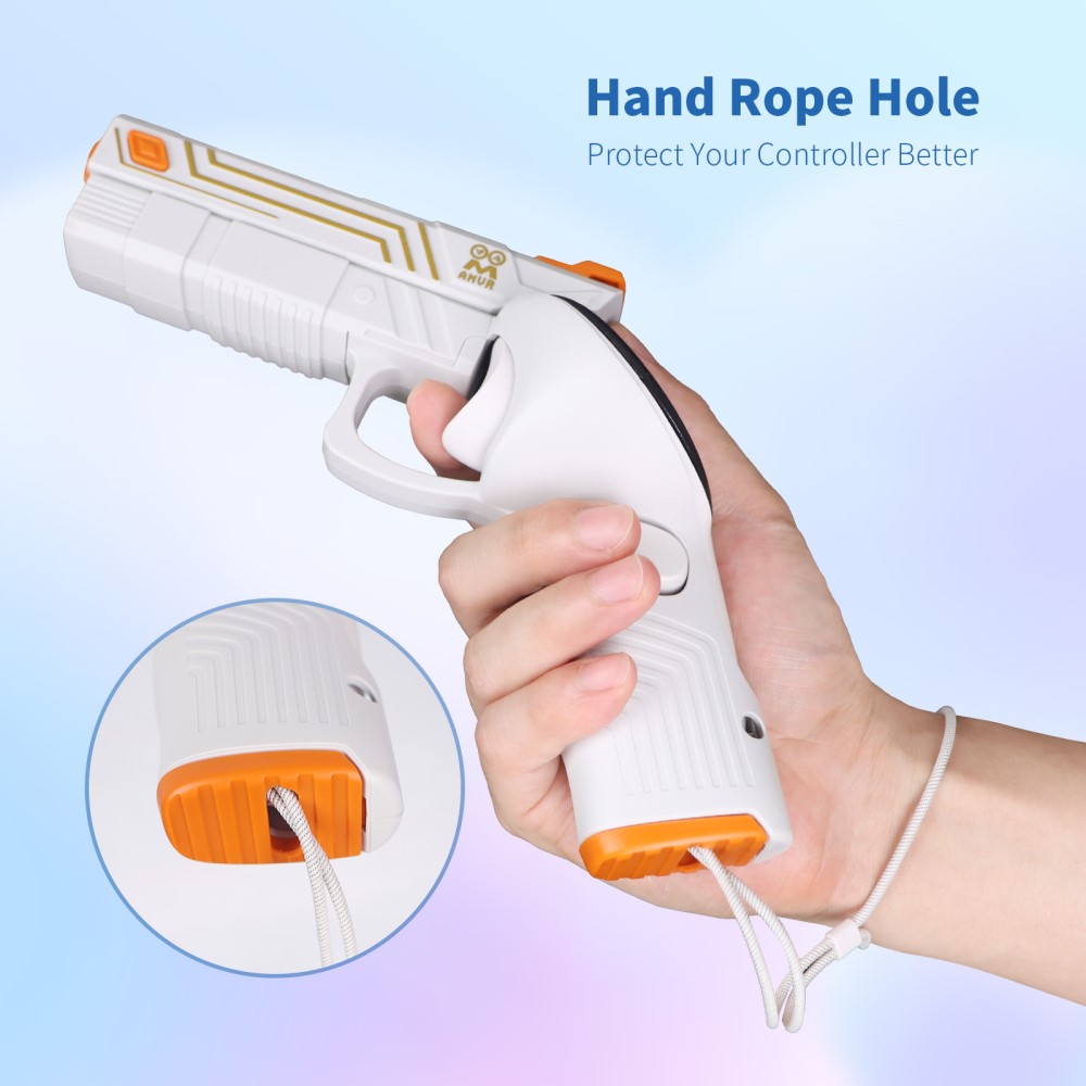 AMVR AMVR Gaming Pistolgrepp För Meta Quest 3/3S Vit