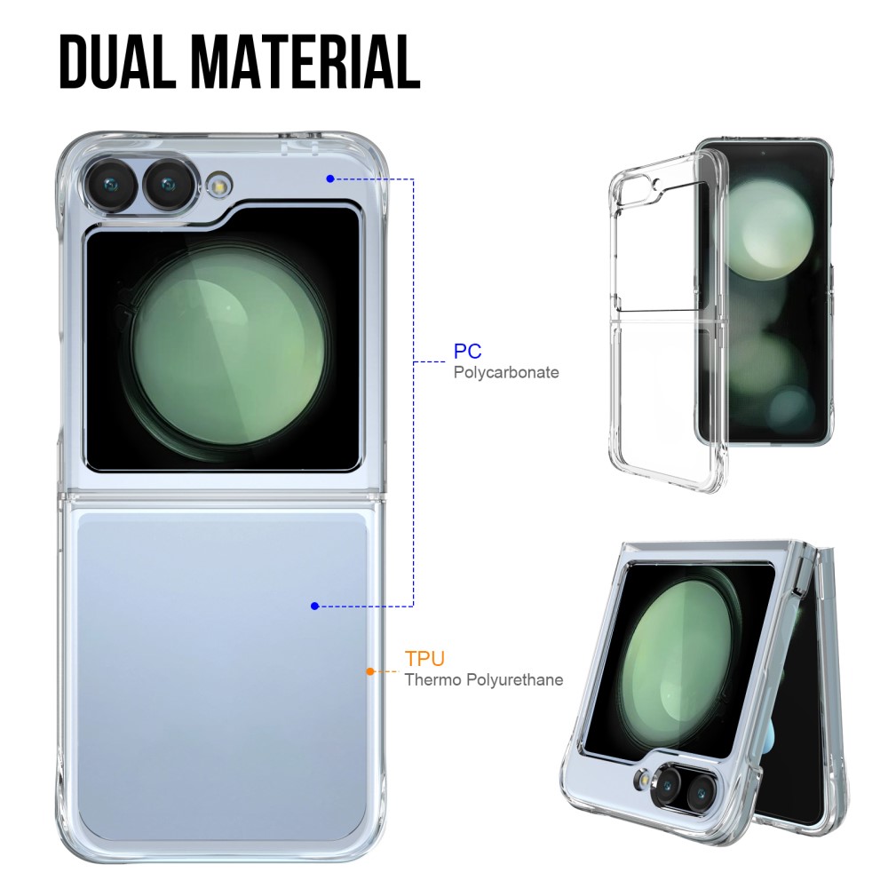  Galaxy Z Flip 6 / 7 FE / 7 FE Skal TPU Transparent