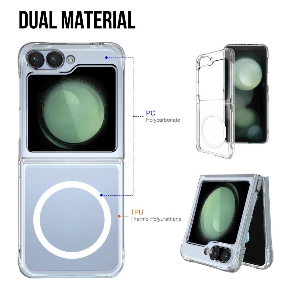  Galaxy Z Flip 6 / 7 FE Skal MagSafeTPU Transparent
