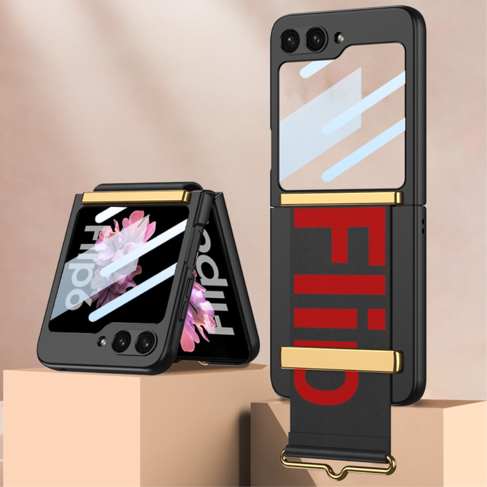 GKK GKK Galaxy Z Flip 6 / 7 FE Skal Bälte Hybrid Svart/Röd