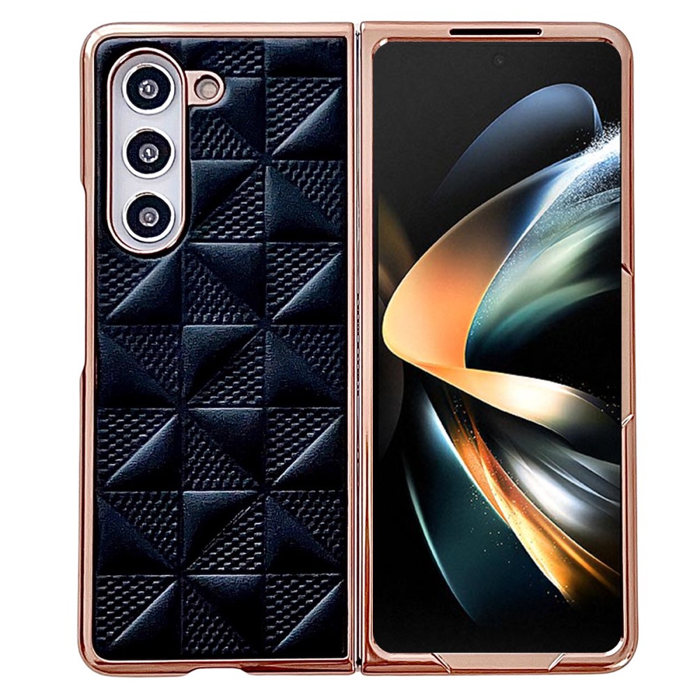  Galaxy Z Fold 6 Skal Läder Svart