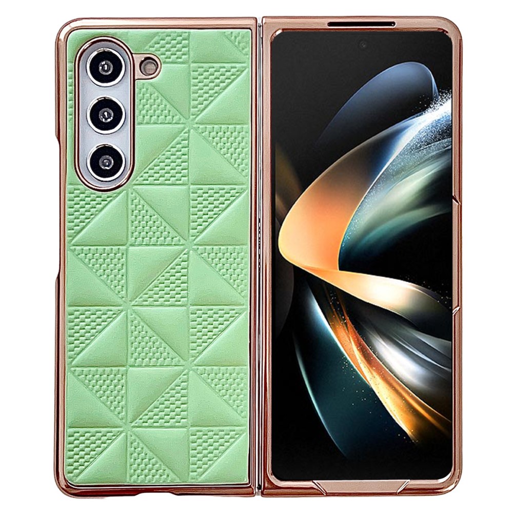  Galaxy Z Fold 6 Skal Läder Grön