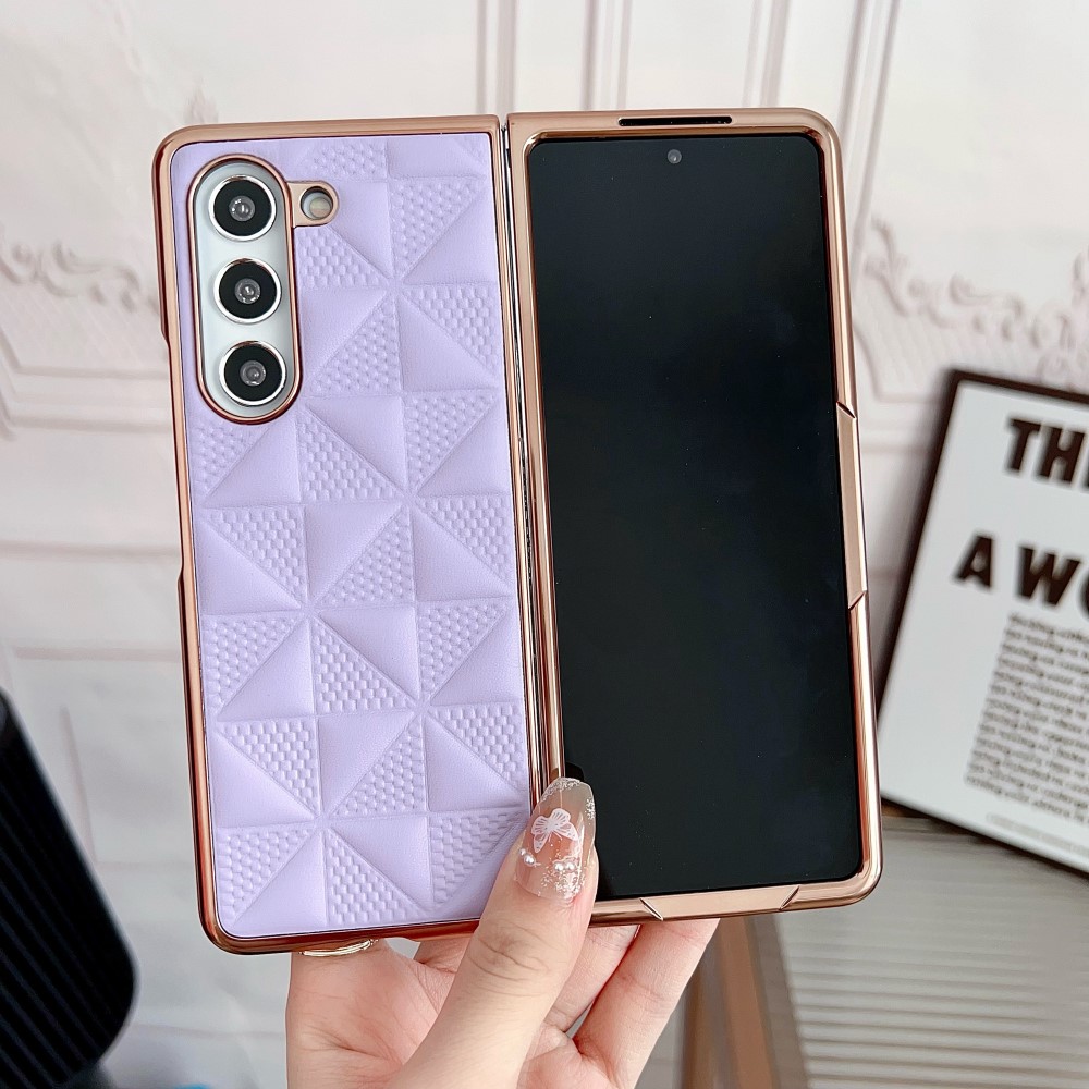  Galaxy Z Fold 6 Skal Läder Lila
