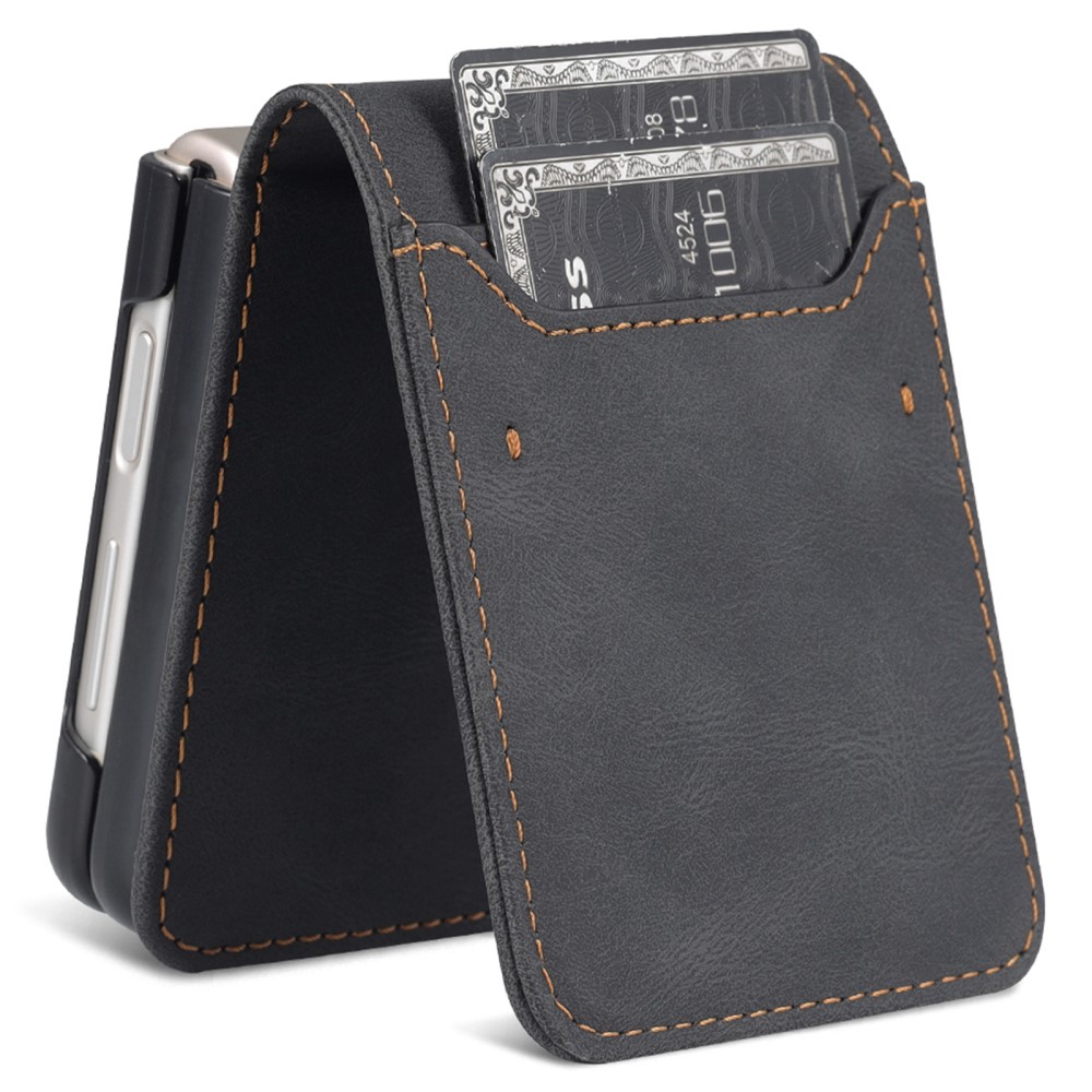 AZNS AZNS Galaxy Z Flip 6 / 7 FE Fodral Läder Svart