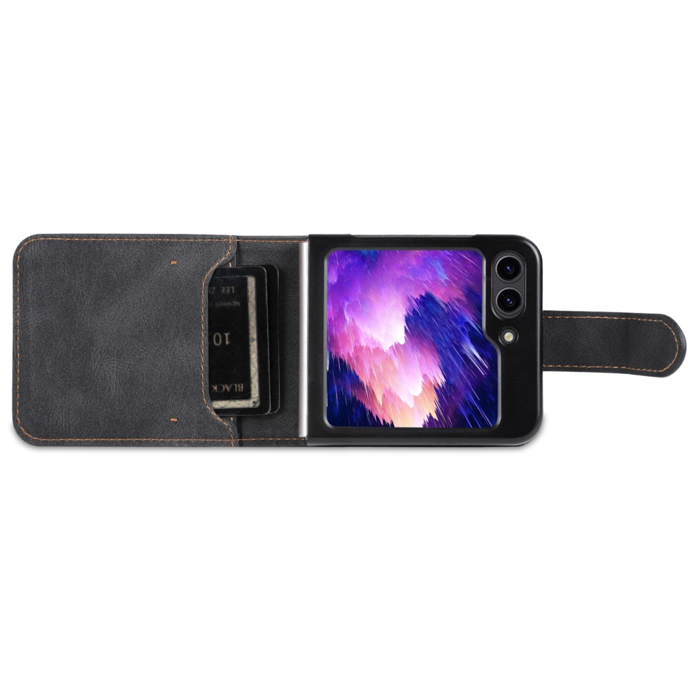 AZNS AZNS Galaxy Z Flip 6 / 7 FE Fodral Läder Svart