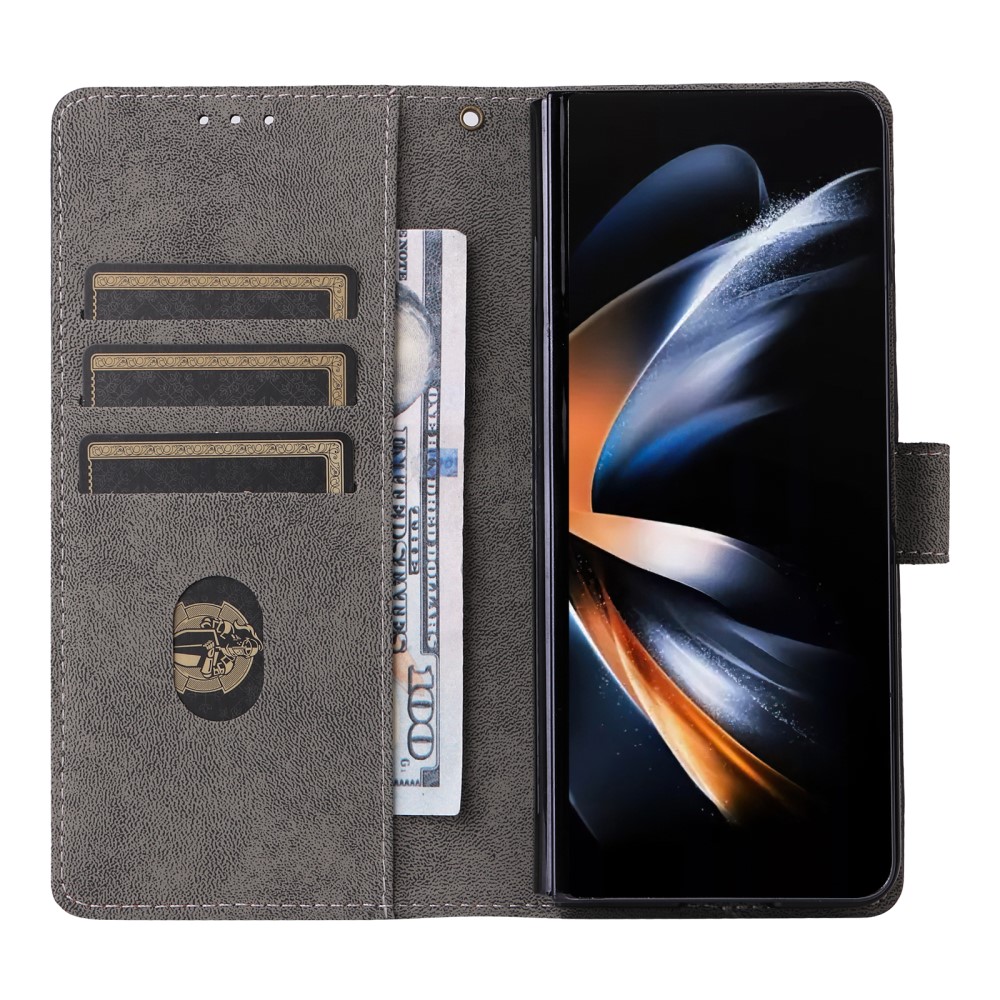  Galaxy Z Fold 6 Fodral RFID Läder Svart