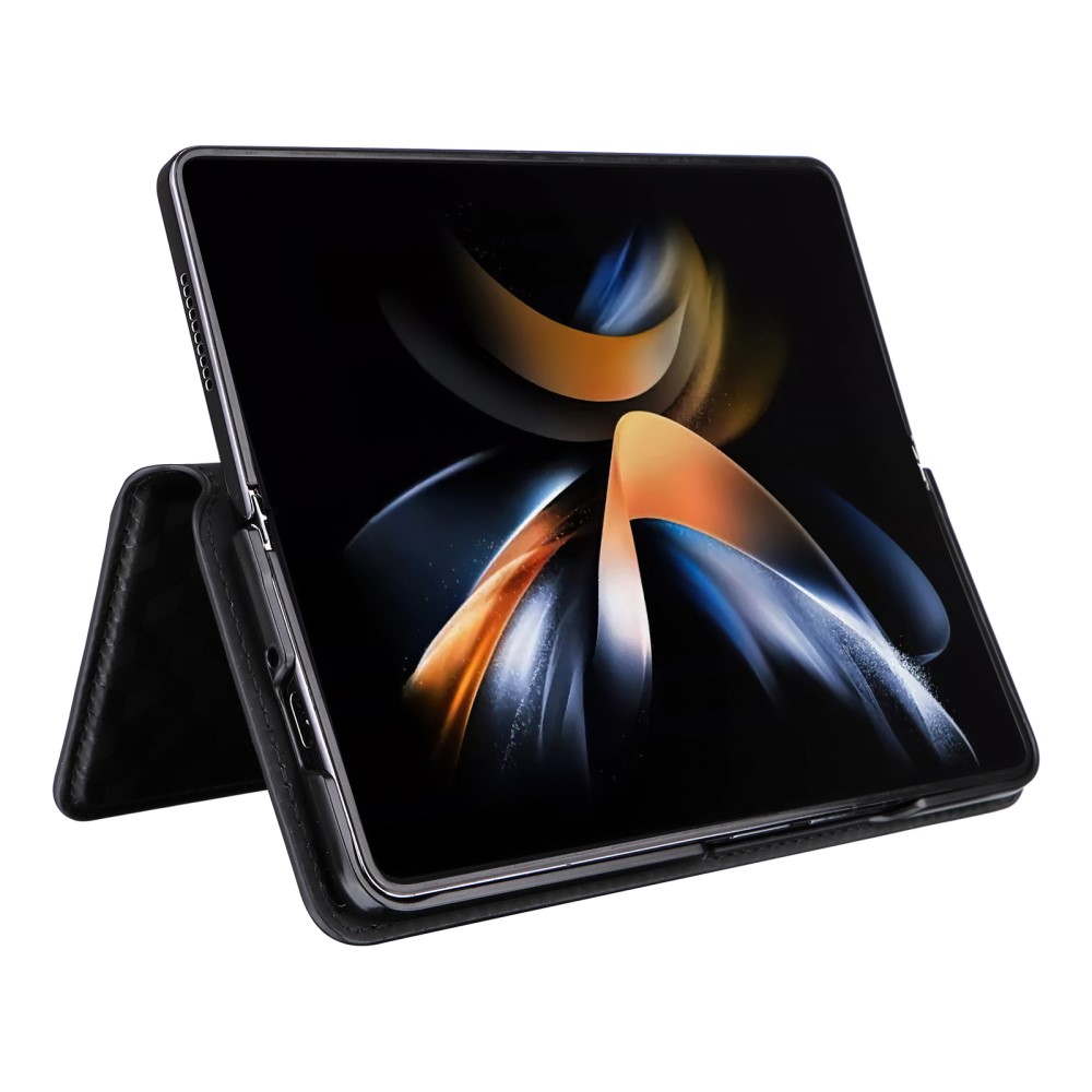  Galaxy Z Fold 6 Fodral Läder Svart