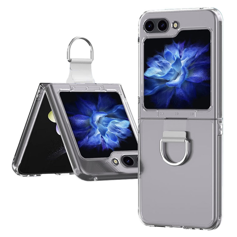  Galaxy Z Flip 6 / 7 FE Skal Med Ring Transparent