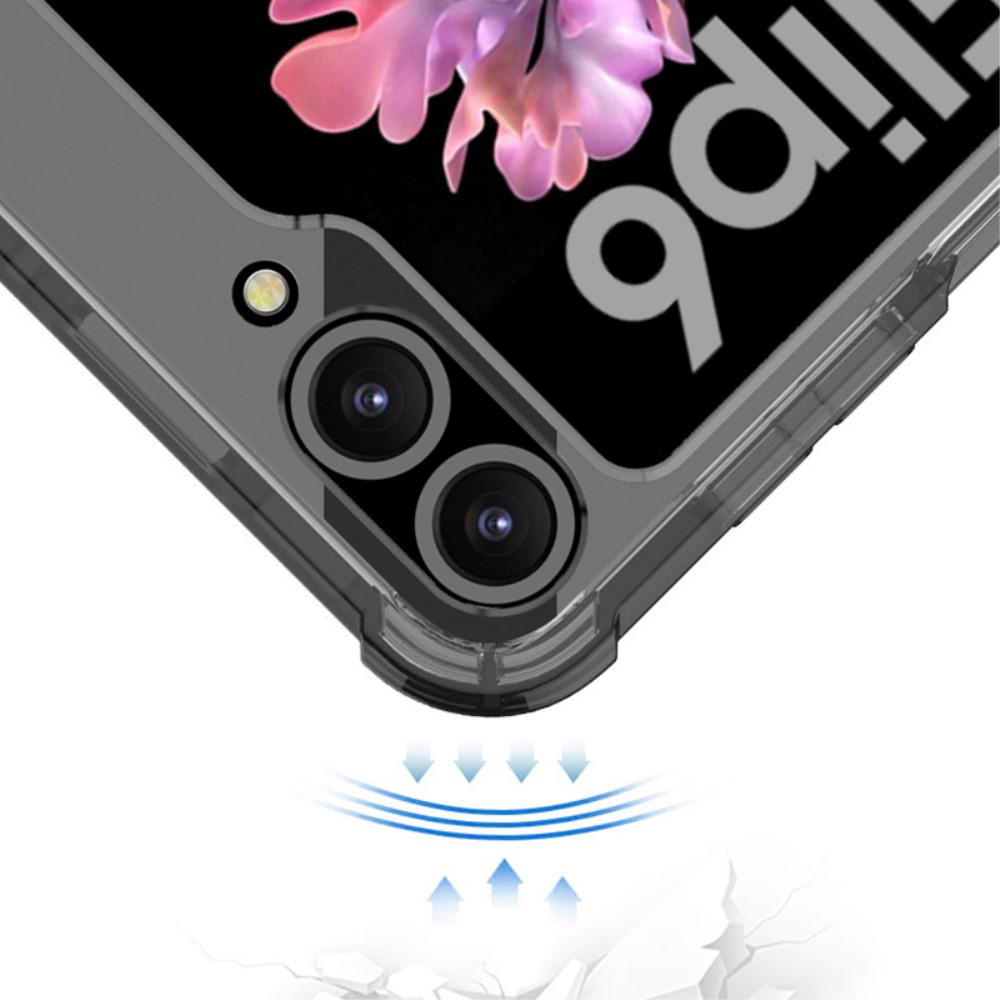 GKK GKK Galaxy Z Flip 6 / 7 FE Skal Med Ringhållare MagSafe Tonad Svart