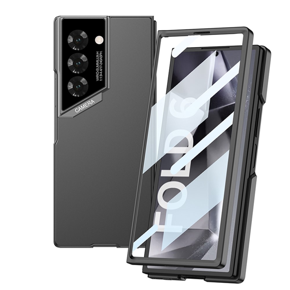 GKK GKK Galaxy Z Fold 6 Skal Med Skärmskydd Härdat Glas Grå