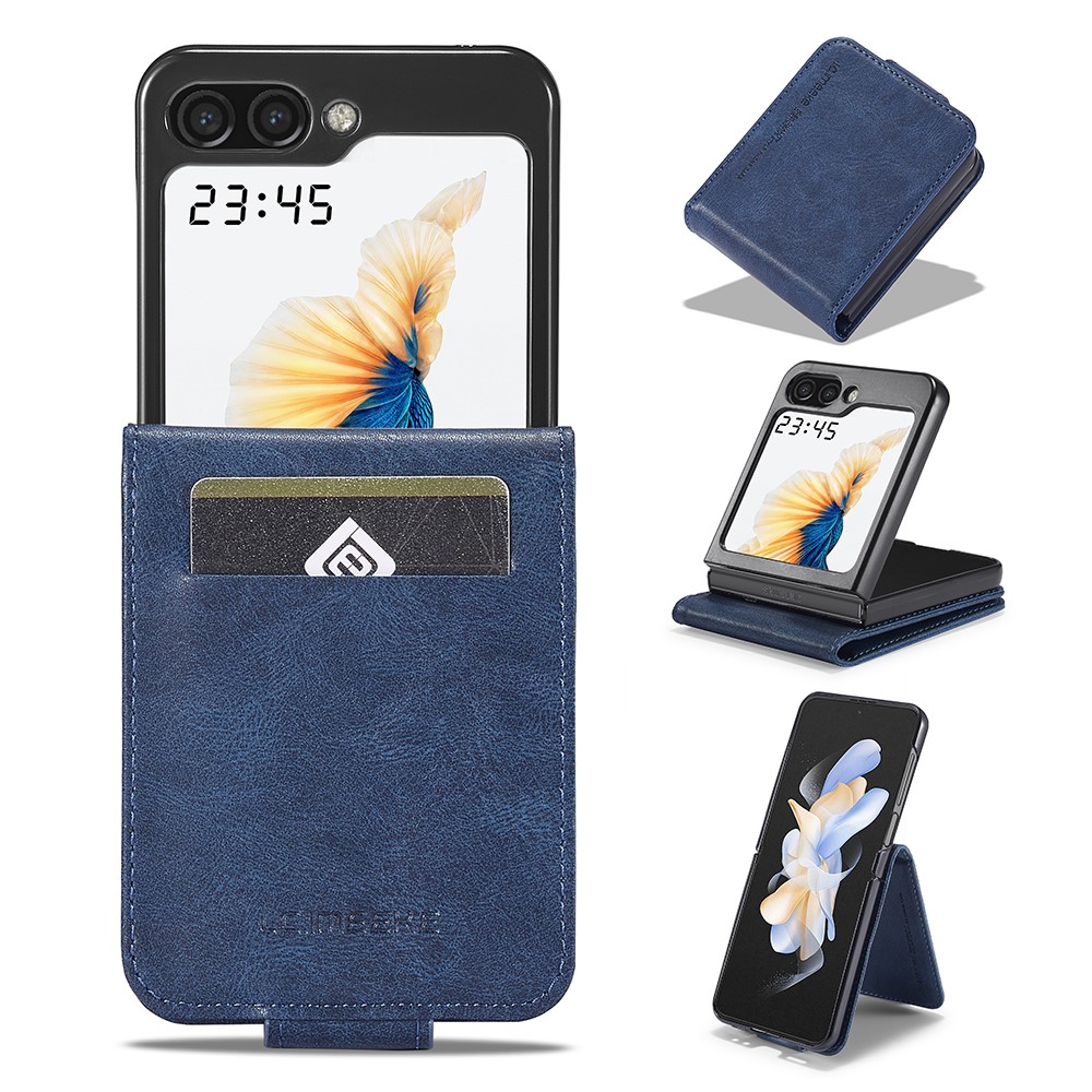 LC.IMEEKE LC.IMEEKE Galaxy Z Flip 6 / 7 FE Skal Med Kortfack Blå
