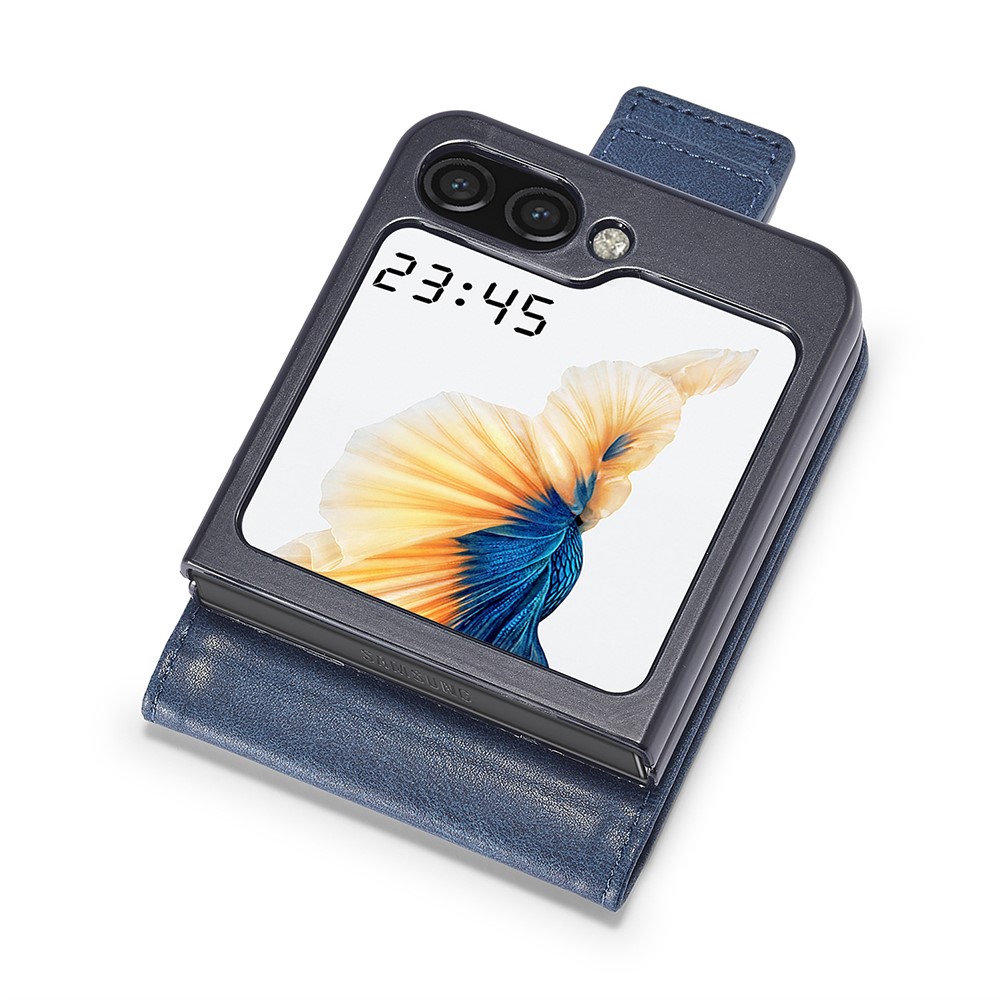 LC.IMEEKE LC.IMEEKE Galaxy Z Flip 6 / 7 FE Skal Med Kortfack Blå