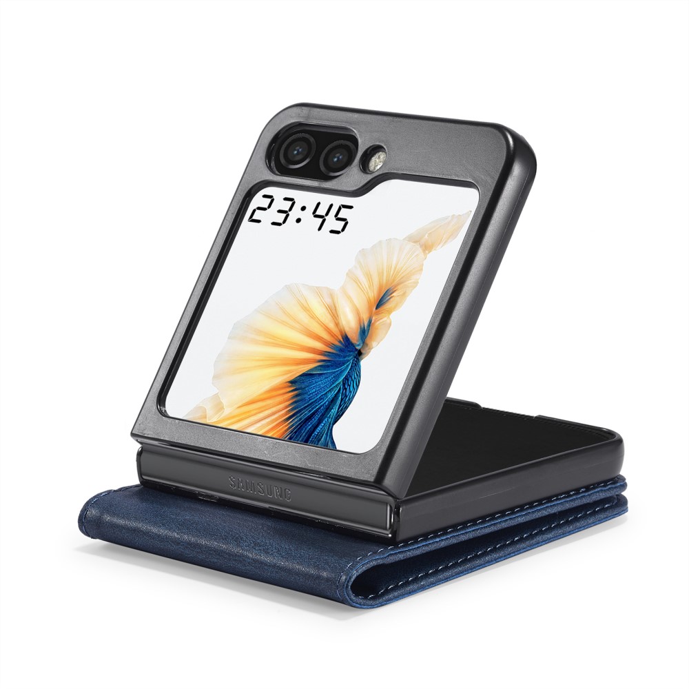 LC.IMEEKE LC.IMEEKE Galaxy Z Flip 6 / 7 FE Skal Med Kortfack Blå