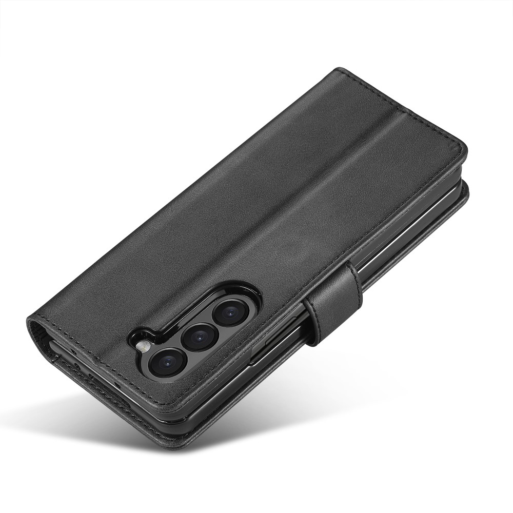 LC.IMEEKE LC.IMEEKE Galaxy Z Fold 6 Fodral Läder Svart