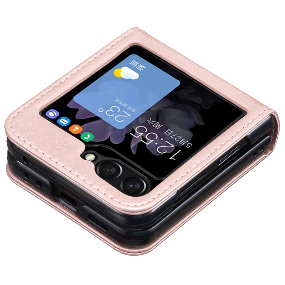  Galaxy Z Flip 6 / 7 FE Skal Fjäril Textur Rosa