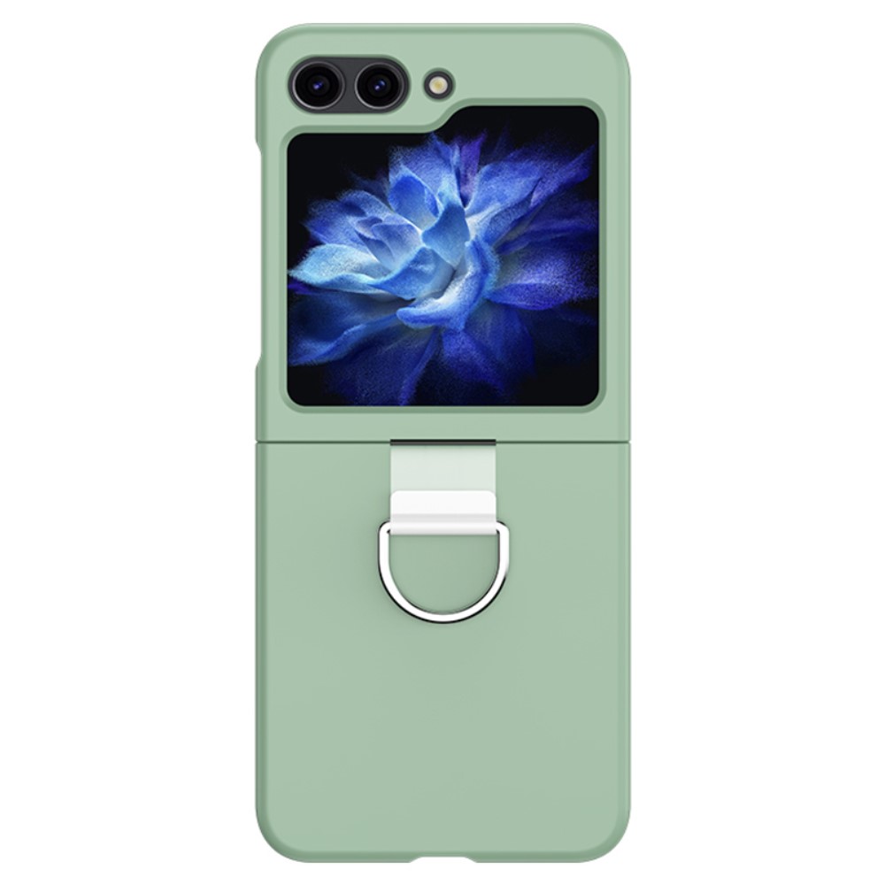  Galaxy Z Flip 6 / 7 FE Skal Skin Touch Ringhållare Grön