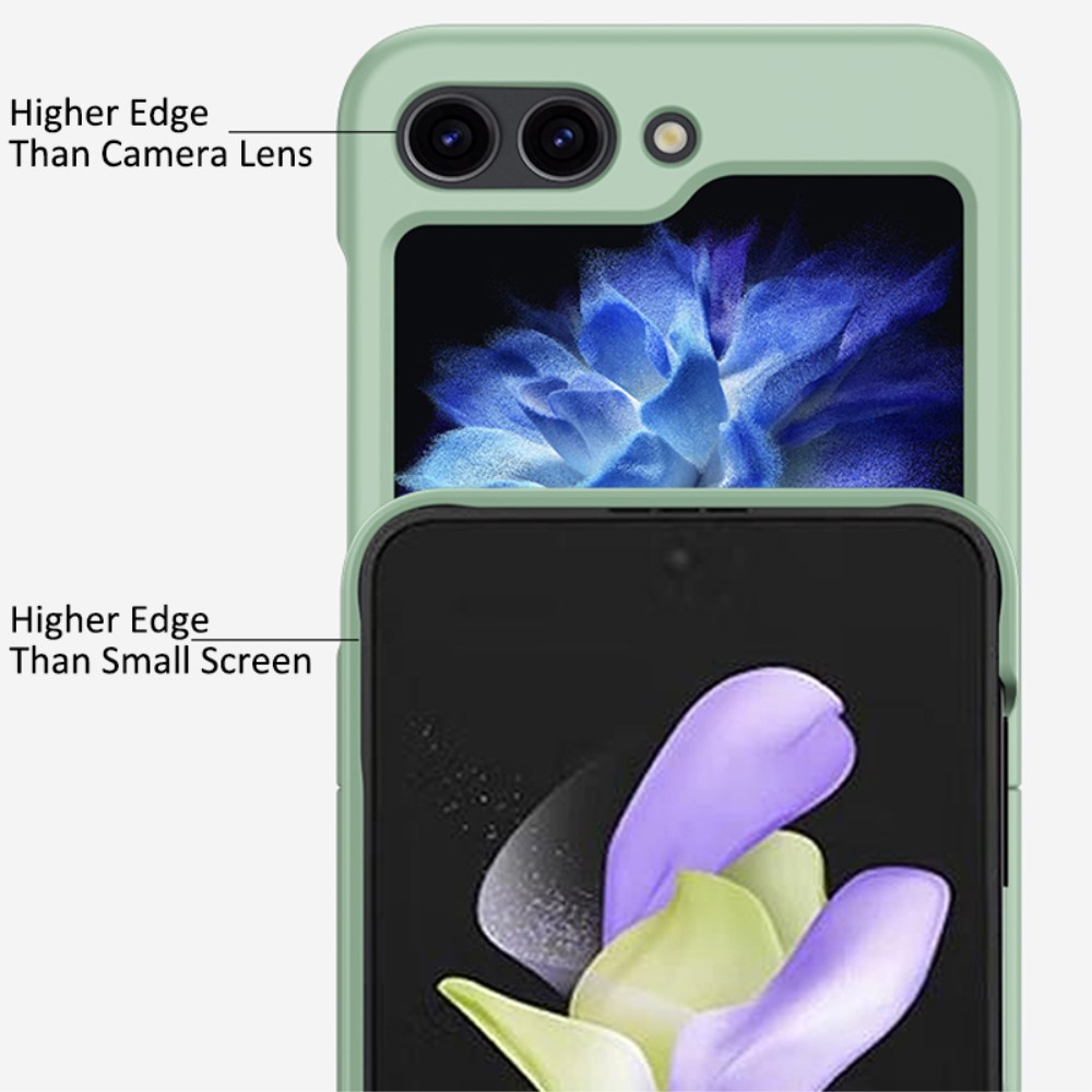  Galaxy Z Flip 6 / 7 FE Skal Skin Touch Ringhållare Svart