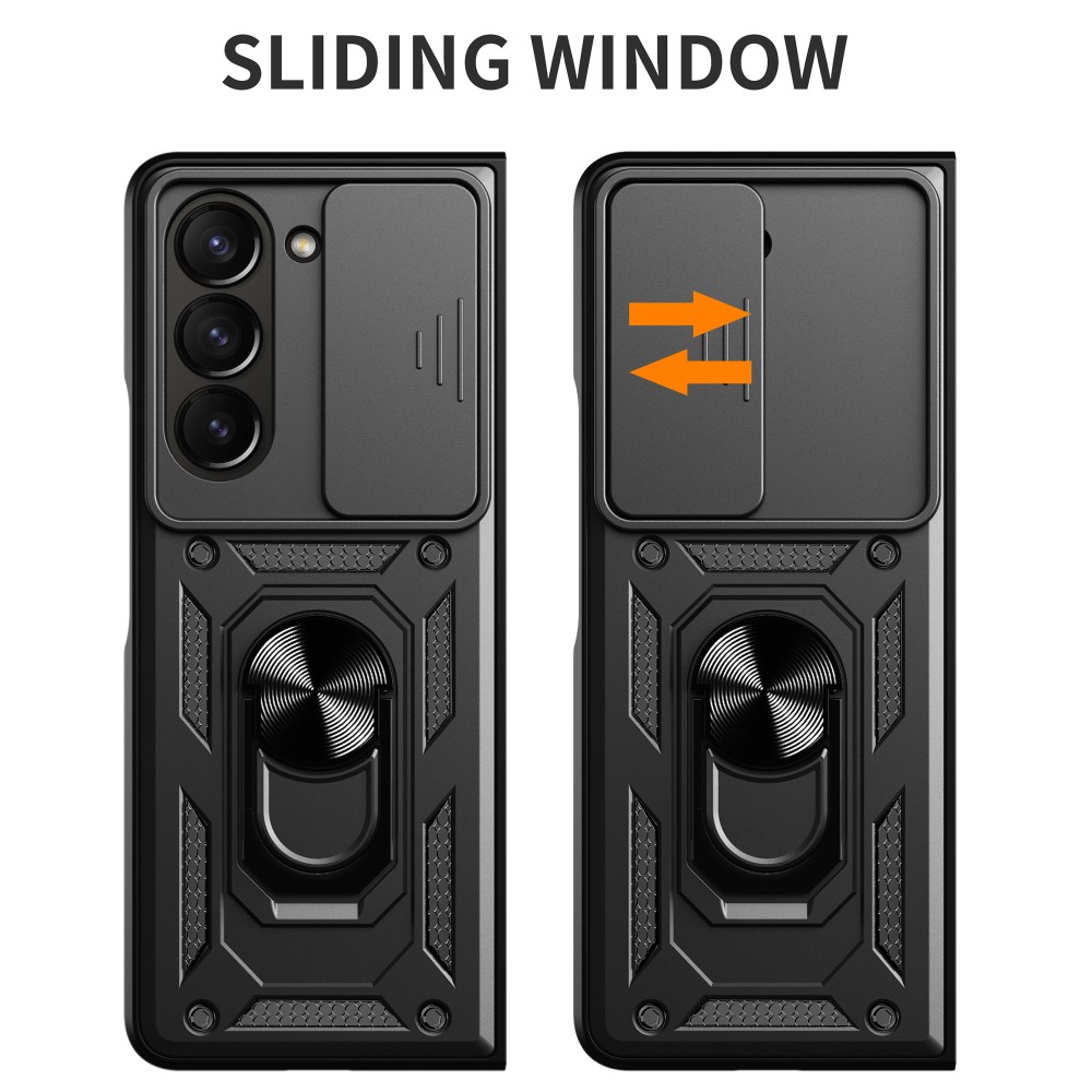  Galaxy Z Fold 6 Skal CamShield Hyrbid Ringskal Svart