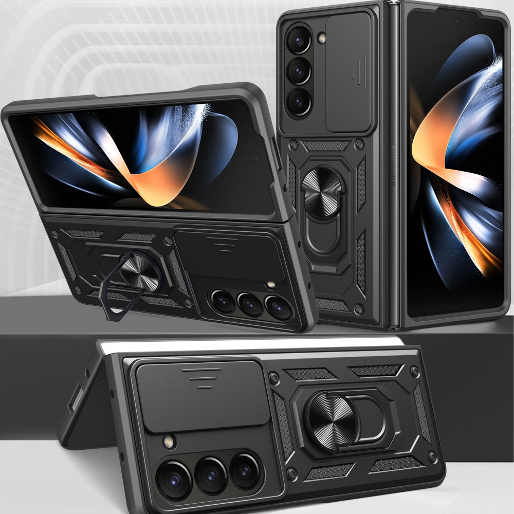  Galaxy Z Fold 6 Skal CamShield Hyrbid Ringskal Svart