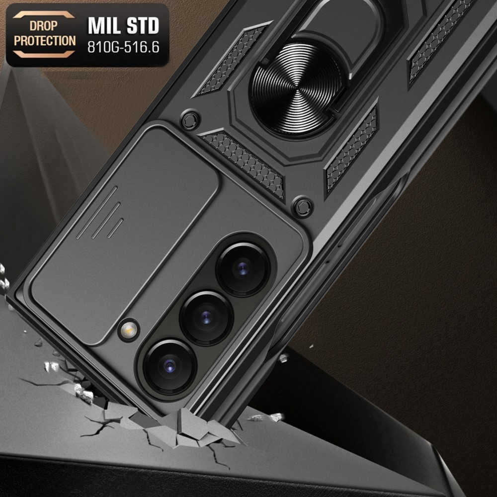  Galaxy Z Fold 6 Skal CamShield Hyrbid Ringskal Svart