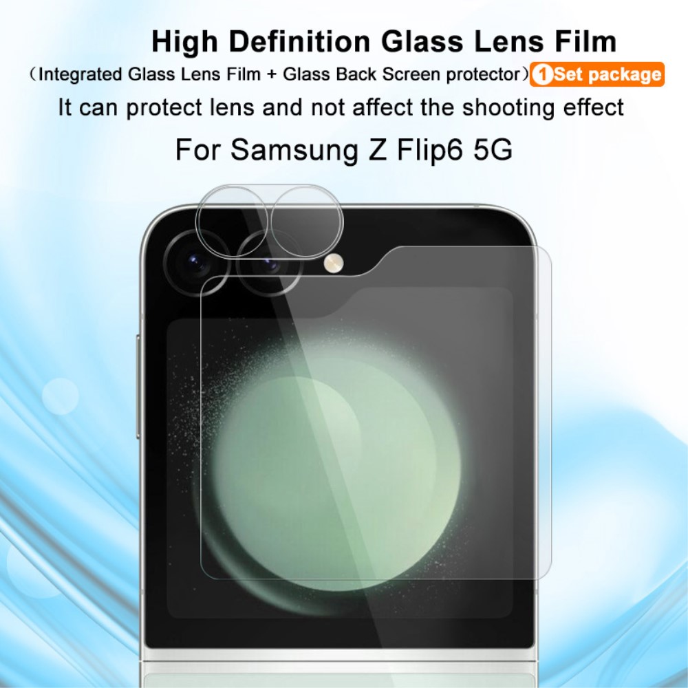 IMAK IMAK Galaxy Z Flip 6 Skärmskydd Inkl.Linsskydd Härdat Glas