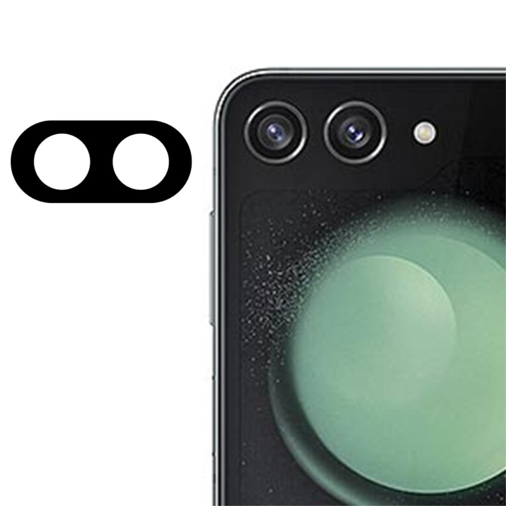  Galaxy Z Flip 6 Linsskydd Härdat Glas Svart