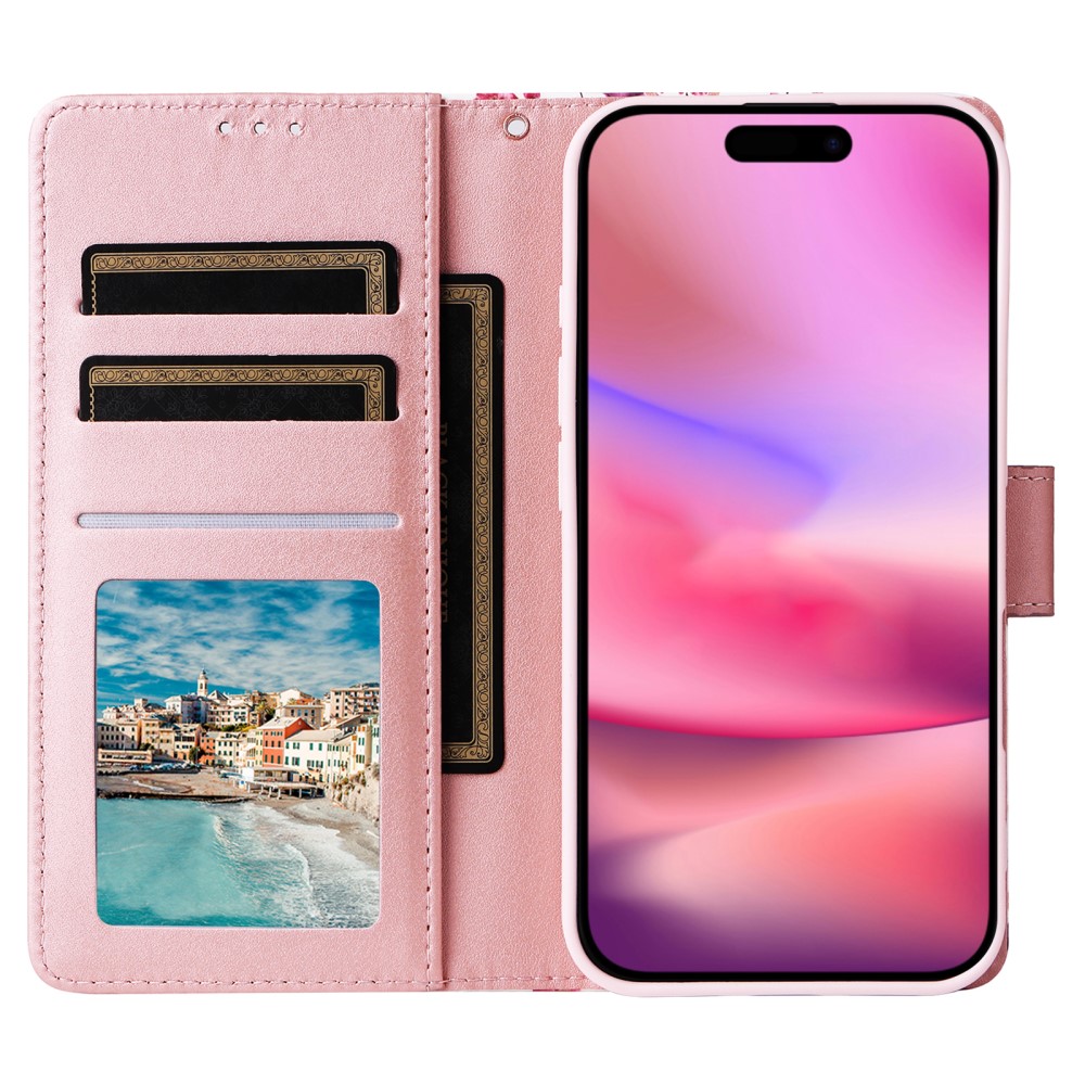  iPhone 16 Fodral Tryck Med Marmor Rosa