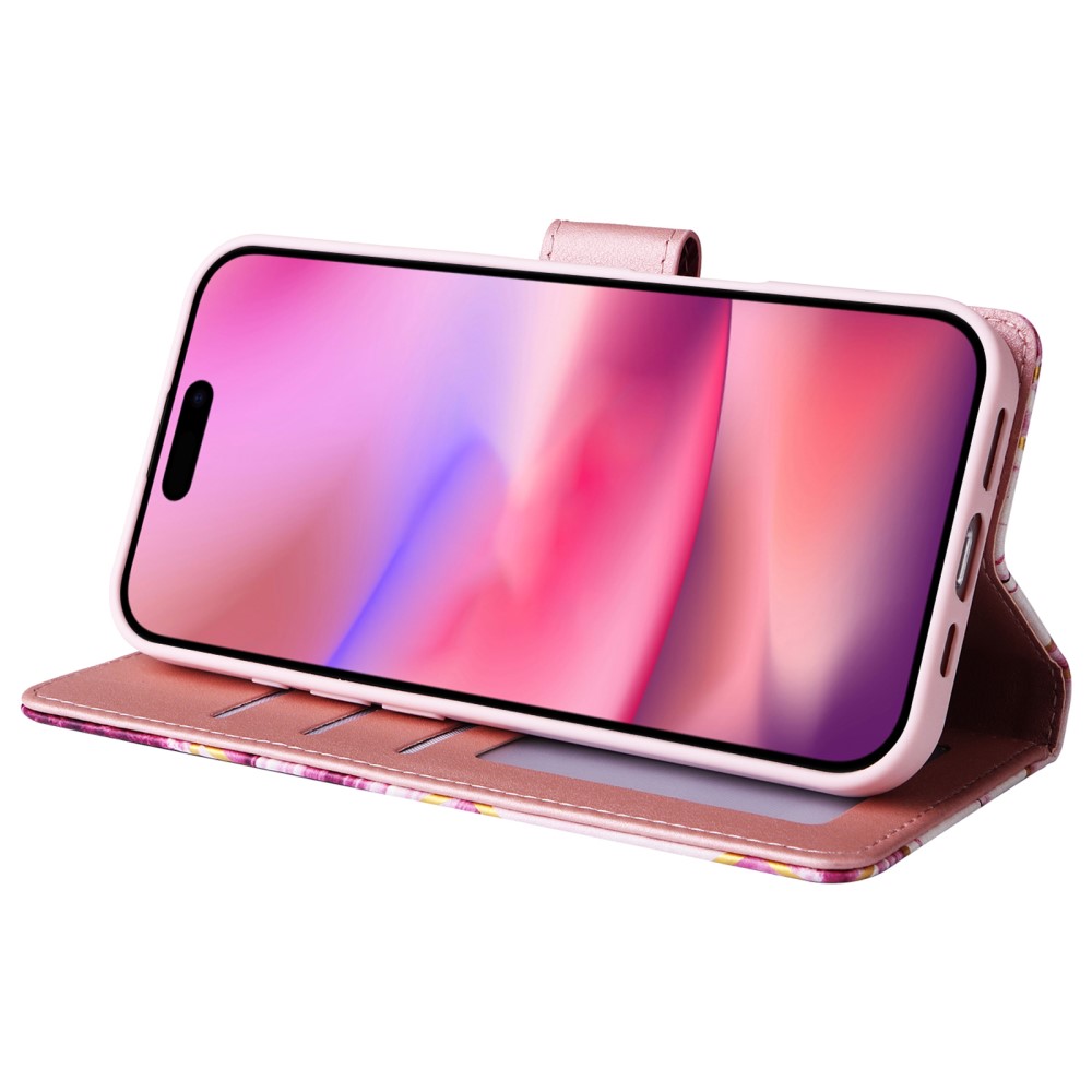  iPhone 16 Fodral Tryck Med Marmor Rosa