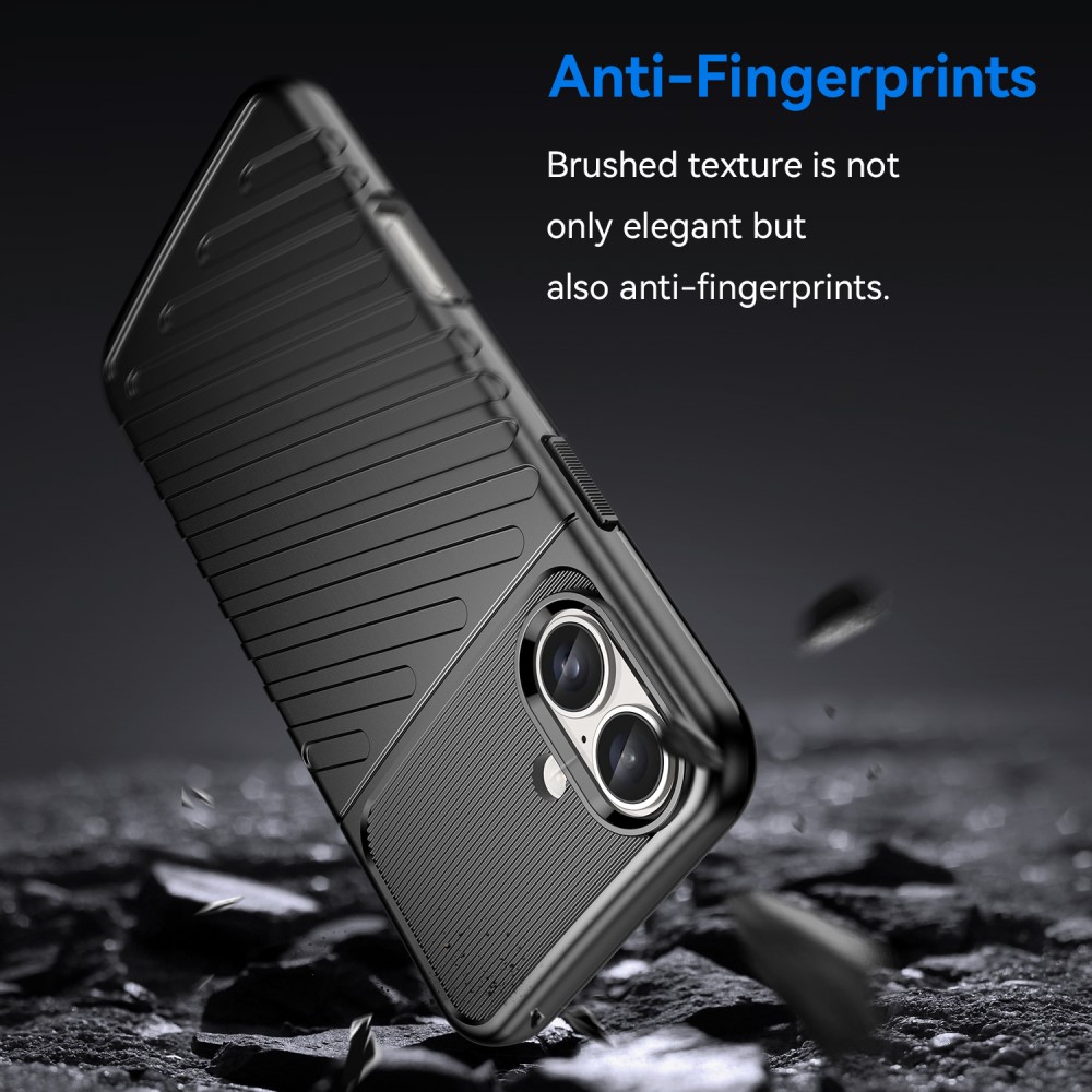  iPhone 16 Skal Twill Textur Svart
