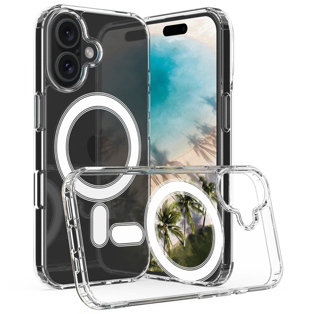  iPhone 16 Skal MagSafe Akryl/TPU Transparent