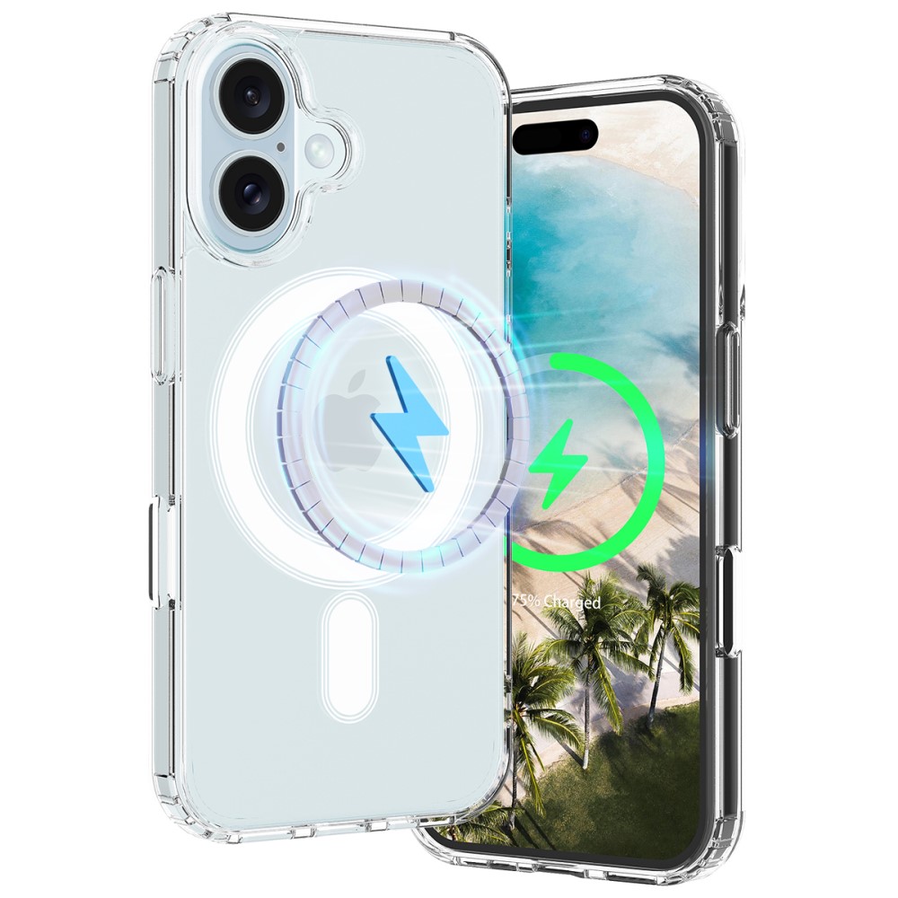  iPhone 16 Skal MagSafe Akryl/TPU Transparent