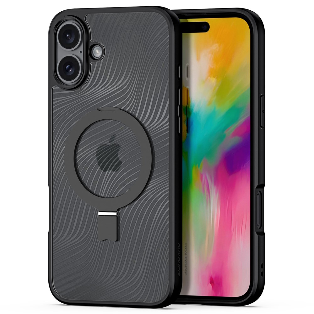 DUX DUCIS DUX DUCIS iPhone 16 Skal Kickstand Aimo Series Svart