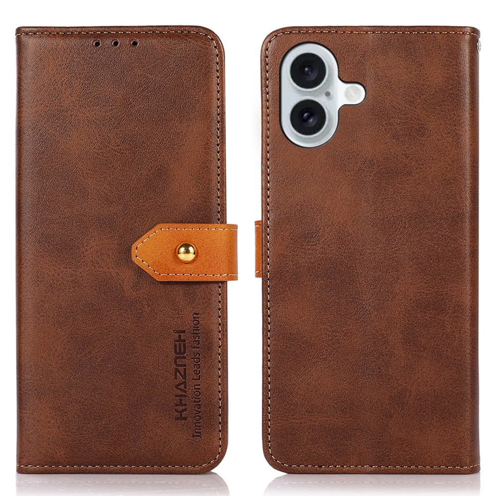 KHAZNEH KHAZNEH iPhone 16 Fodral Dual-Color Brun