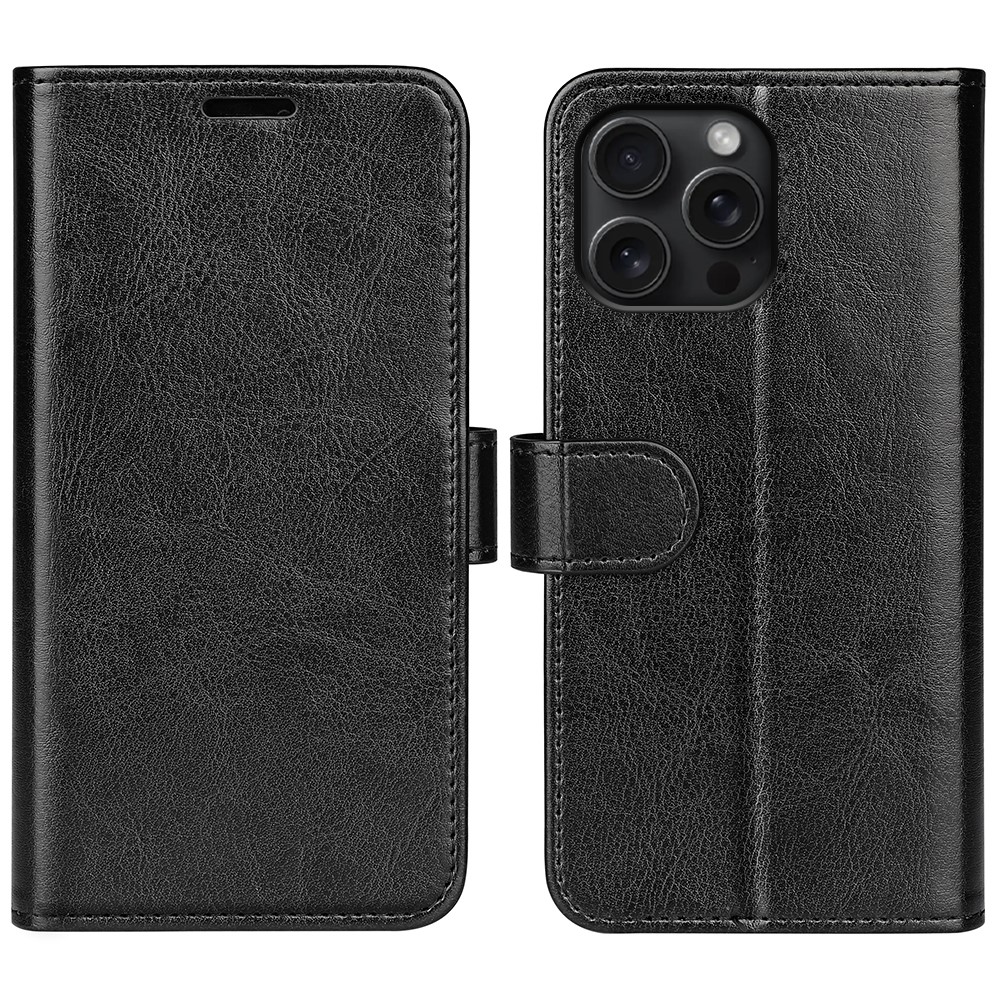  iPhone 16 Pro Fodral Crazy Horse Svart