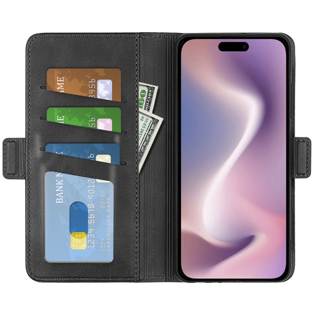  iPhone 16 Pro Fodral Med Magnetisk Stängning Svart