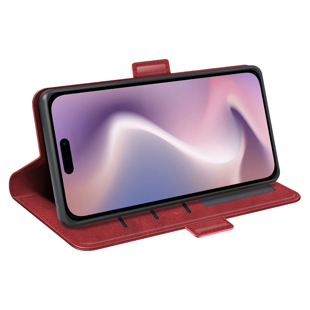  iPhone 16 Pro Fodral Med Magnetisk Stängning Röd