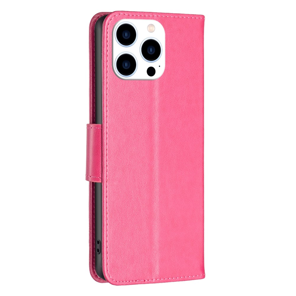  iPhone 16 Pro Fodral Med Tryckta Fjärilar Rosa