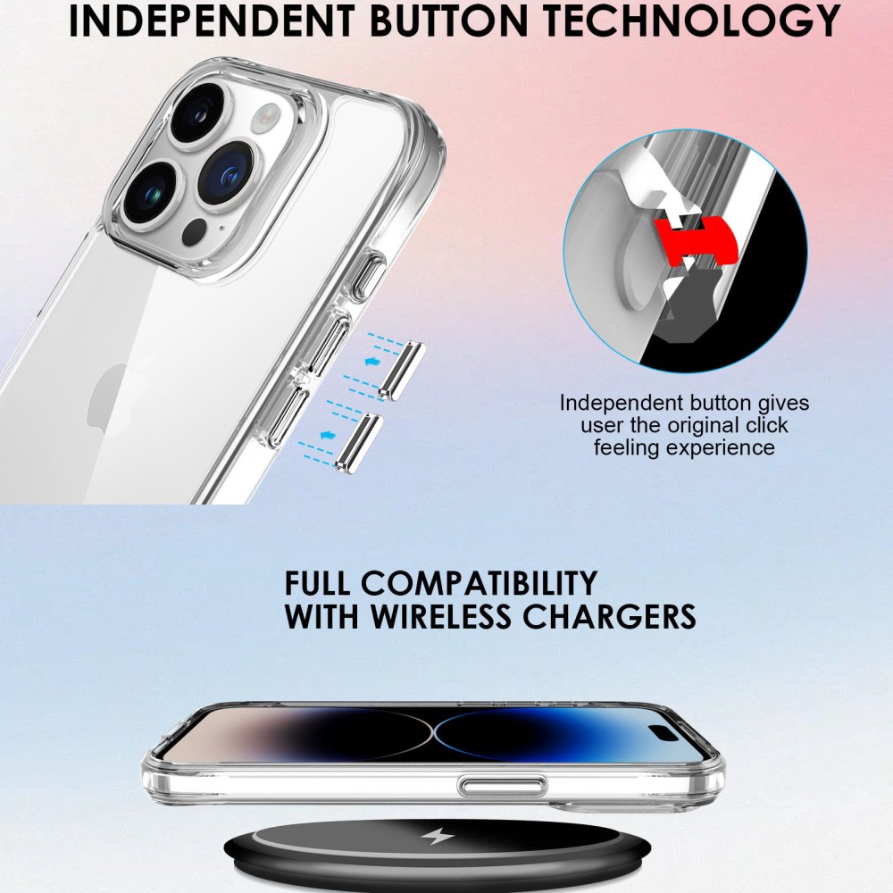  iPhone 16 Pro Skal TPU Transparent