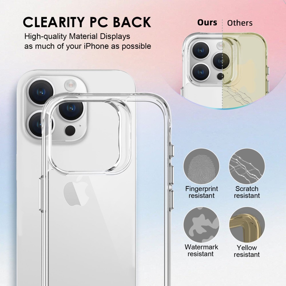  iPhone 16 Pro Skal TPU Transparent