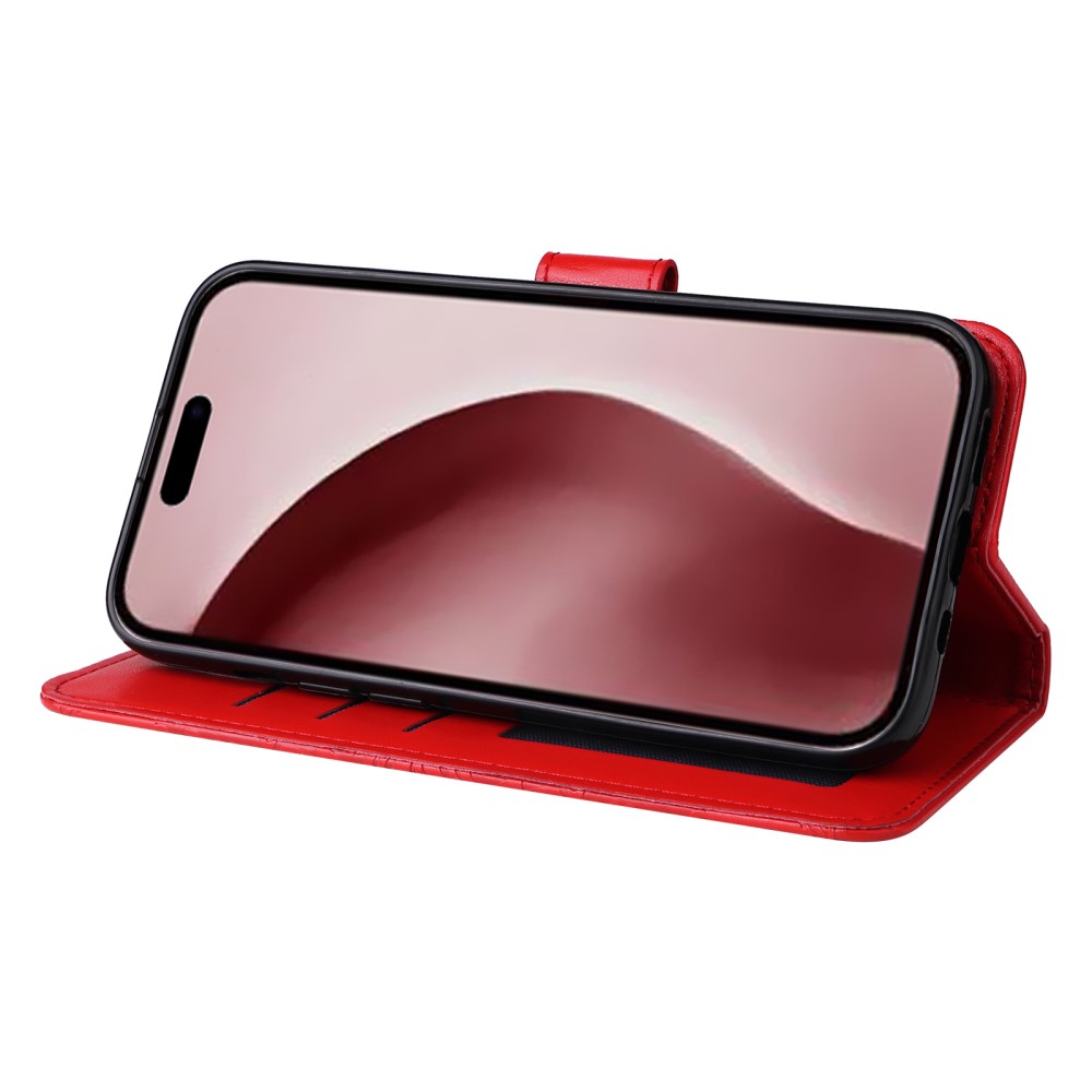 iPhone 16 Pro Fodral Läder Solros Röd