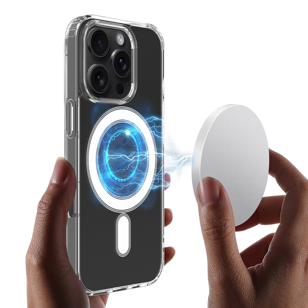  iPhone 16 Pro Skal MagSafe Akryl/TPU Transparent