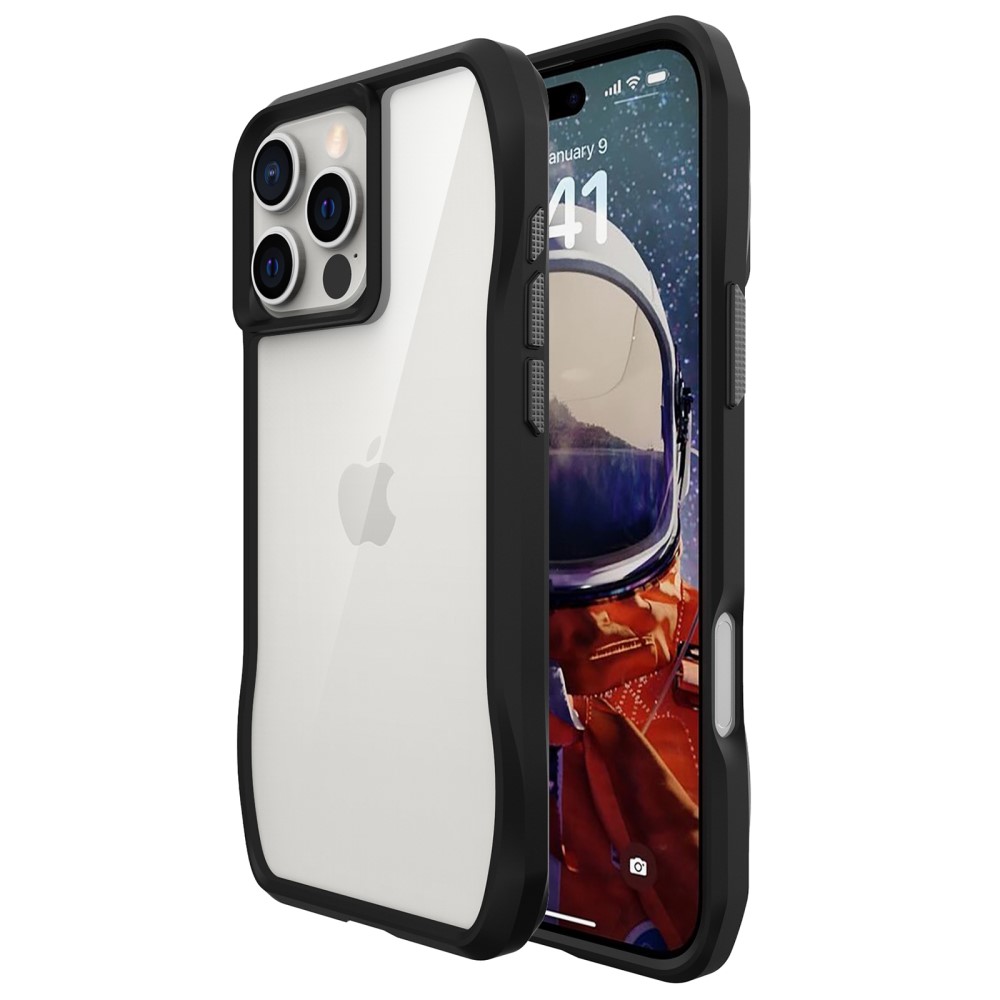  iPhone 16 Pro Skal Shockproof Hybrid Svart