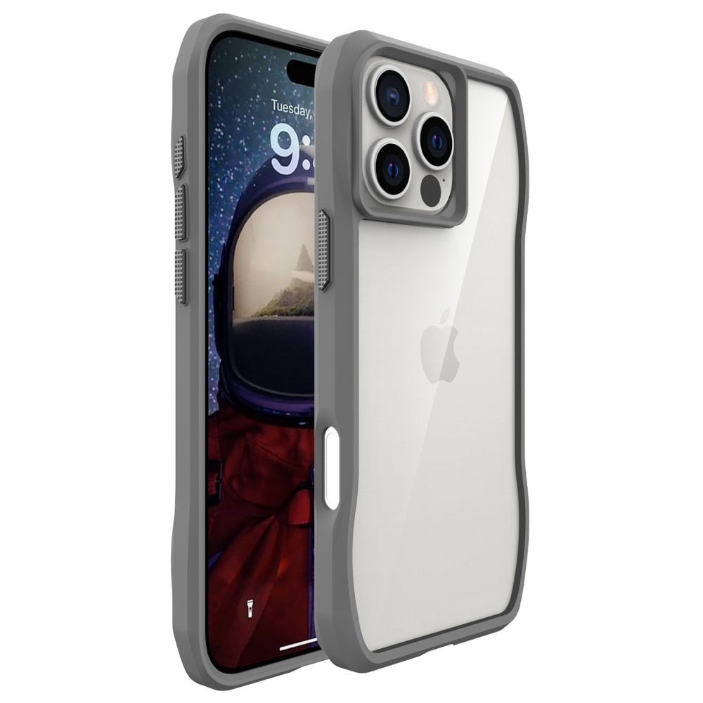  iPhone 16 Pro Skal Shockproof Hybrid Grå
