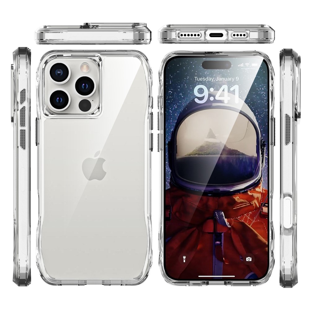  iPhone 16 Pro Skal Shockproof Hybrid Transparent